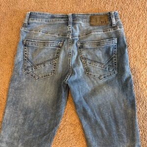 BKE Men's Light Blue Bootcut Jeans